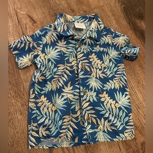 Baby boy 18 months Button Up Hawaiian Shirt Jumping Beans